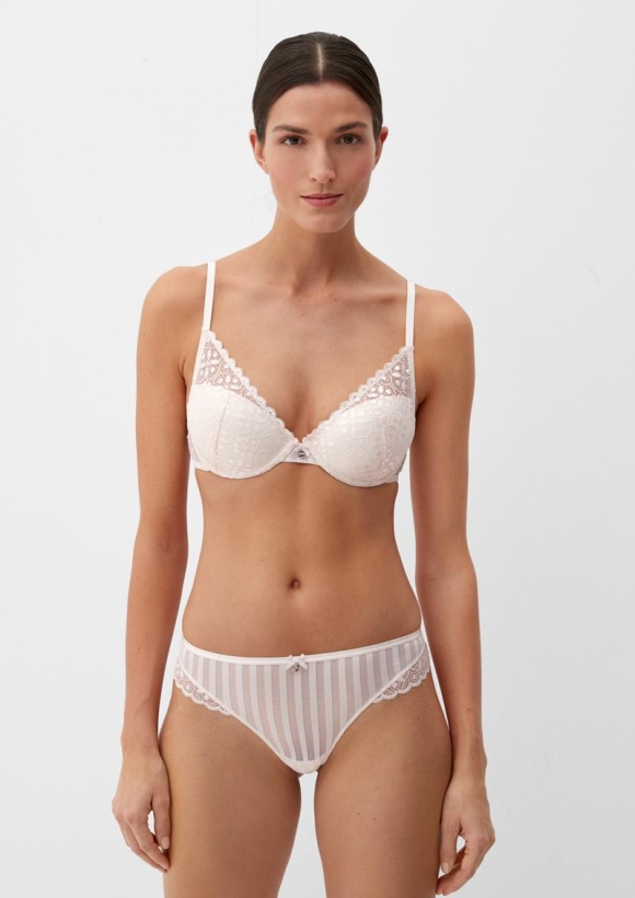 s.Oliver Push-Up BH aus Spitze - zartrosa