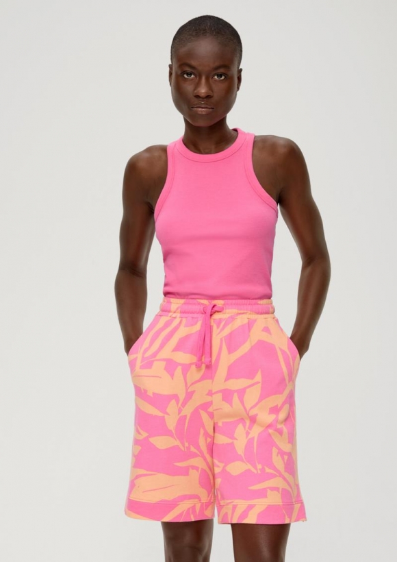 s.Oliver Tanktop aus Baumwollstretch - pink