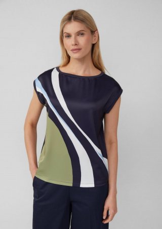s.Oliver Blusenshirt im Relaxed Fit - navy