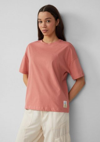 s.Oliver Uni-Shirt im Loose Fit - papaya