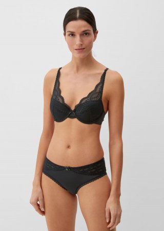 s.Oliver Panty mit Spitze - schwarz