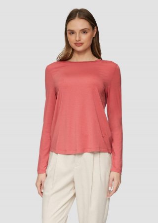 s.Oliver Longsleeve aus Lyocellmix - papaya