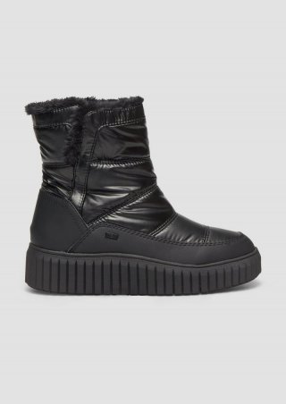 s.Oliver Warm gefütterte Boots mit Metallic-Effekt - schwarz