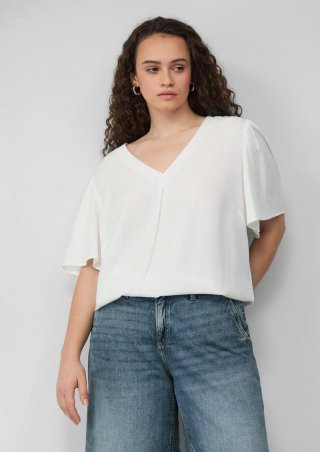 s.Oliver Bluse mit Puffärmeln - ecru