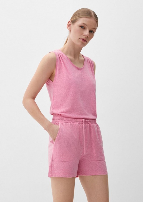 s.Oliver Ärmelloses Shirt aus Jersey - rosa