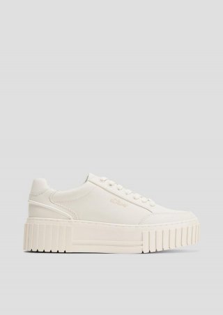 s.Oliver Sneaker mit Plateausohle - helles beige