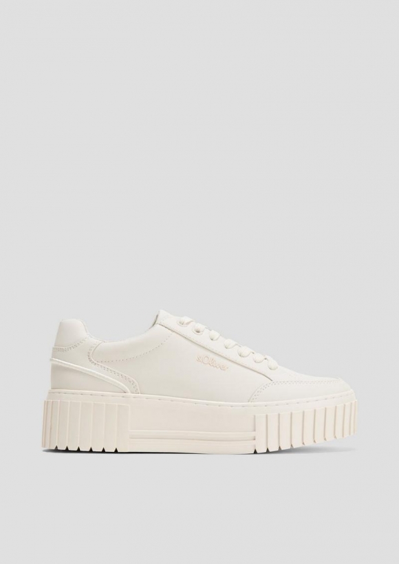 s.Oliver Sneaker mit Plateausohle - helles beige