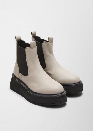 s.Oliver Chelsea Boots mit Plateau - steingrau