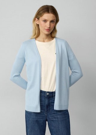 s.Oliver Cardigan aus Viskose-Baumwollmix - hellblau