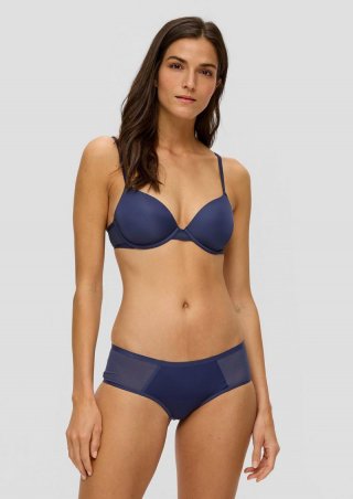 s.Oliver Slip mit Mesh-Einsatz - tiefblau