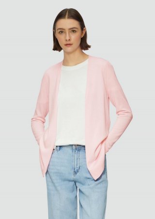 s.Oliver Cardigan aus Viskose-Baumwollmix - zartrosa