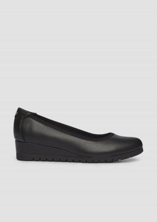 s.Oliver Elegante Pumps mit Keilabsatz - schwarz