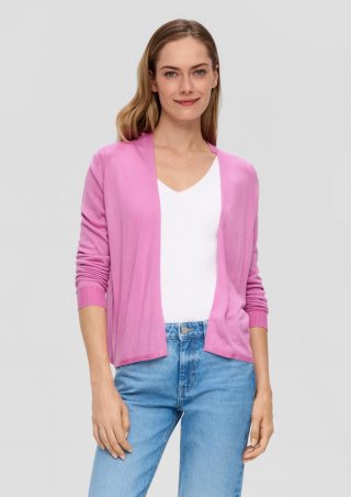 s.Oliver Feinstrick-Cardigan aus reiner Viskose - rosa
