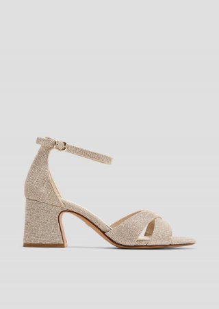 s.Oliver Sandalen mit Blockabsatz - gold