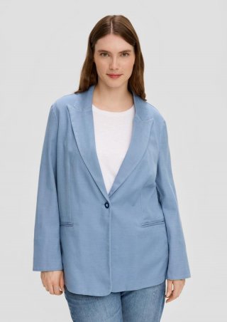 s.Oliver Blazer aus Twill - hellblau