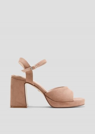 s.Oliver Sandalen mit Blockabsatz und Riemchen - altrosa