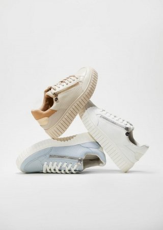s.Oliver Sneaker mit Strukturmuster - creme