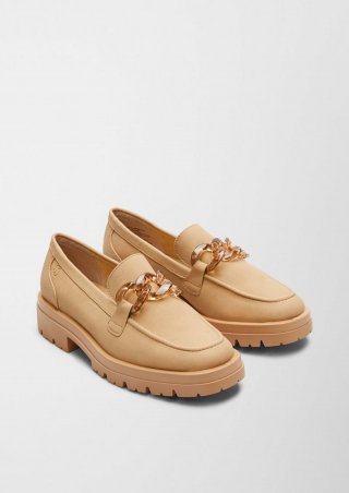 s.Oliver Loafer mit Ketten-Detail - sandfarben