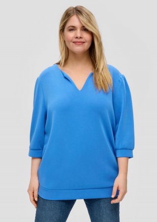 s.Oliver Sweatshirt aus Scuba - royalblau