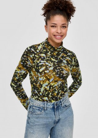 s.Oliver Longsleeve mit Rollkragen - guacamole