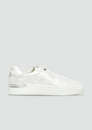 s.Oliver Sportive Sneaker in Leder-Optik - silber