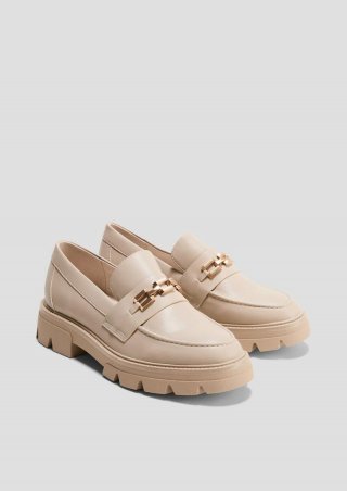s.Oliver Loafer mit Schmuck-Detail - ecru