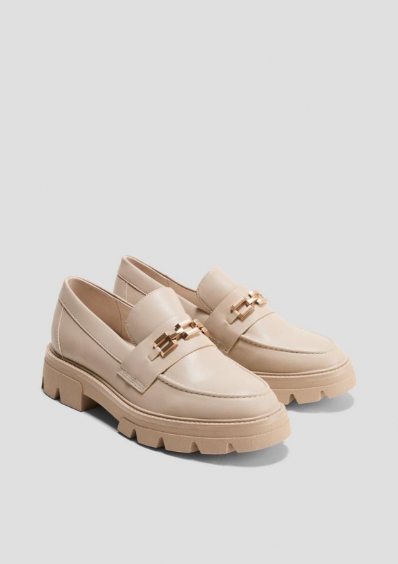s.Oliver Loafer mit Schmuck-Detail - ecru