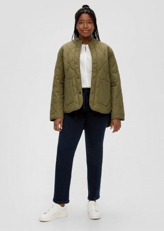 s.Oliver Jeans Slim / Mid Rise / Bindegürtel - dunkelblau