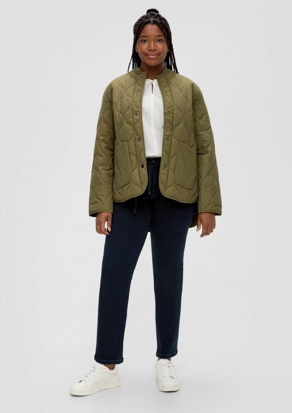 s.Oliver Jeans Slim / Mid Rise / Bindegürtel - dunkelblau