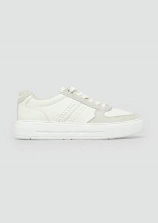 s.Oliver Sneaker in Bicolour-Optik - weiß