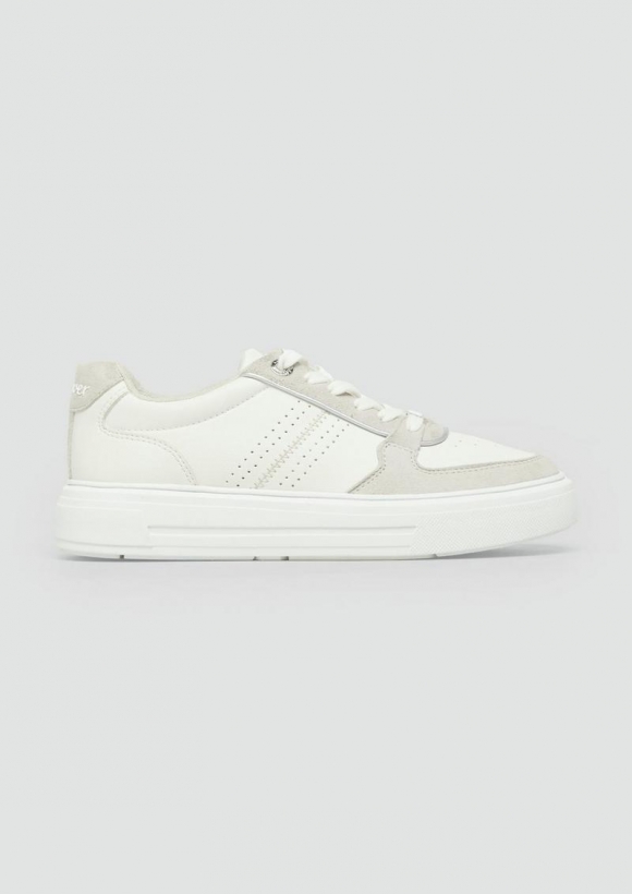 s.Oliver Sneaker in Bicolour-Optik - weiß