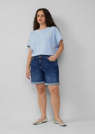 s.Oliver Jeansshorts / Slim Fit / Mid Rise - blau