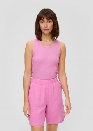 s.Oliver Elastisches Tanktop im Slim Fit - rosa