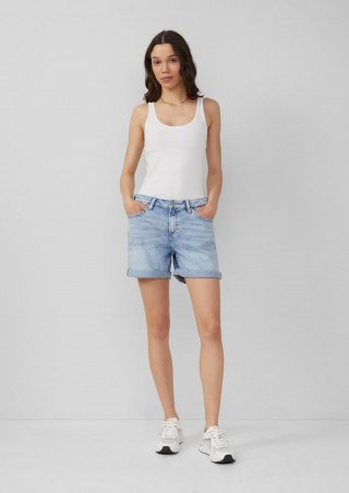 s.Oliver Jeans-Shorts Abby / Regular Fit / Mid Rise - blau