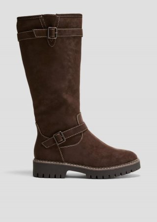 s.Oliver Stiefel mit Dornschließe - dunkelbraun