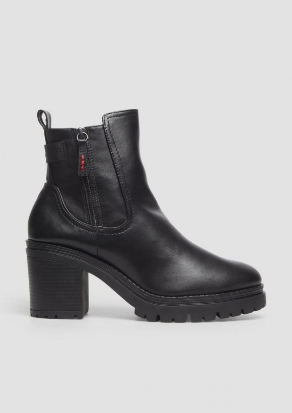 s.Oliver Stiefeletten mit Blockabsatz - schwarz