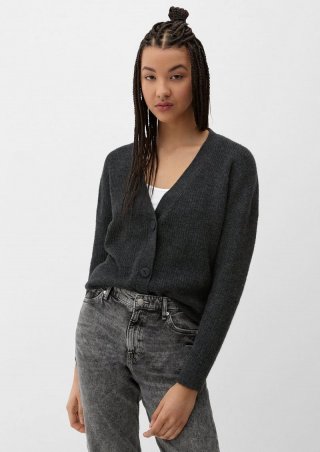 s.Oliver Cardigan aus Strick - schwarz