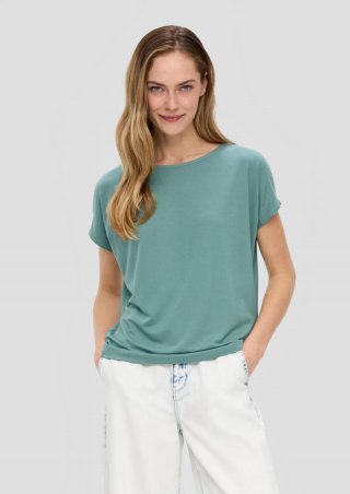 s.Oliver T-Shirt aus Viskosestretch im Relaxed Fit - helles petrol