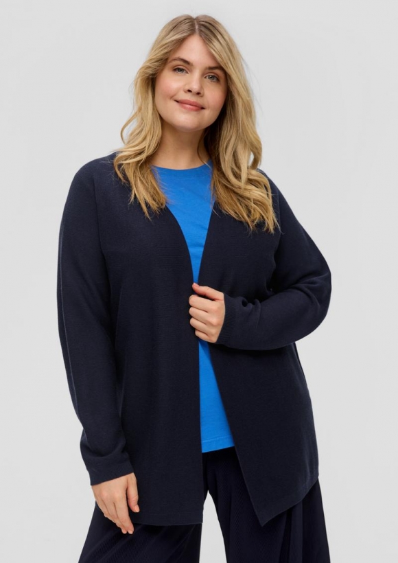 s.Oliver Strickjacke aus Viskosemix - navy