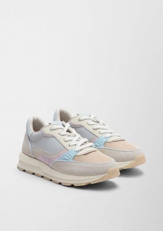 s.Oliver Sneaker mit Musterstruktur - hellgrau