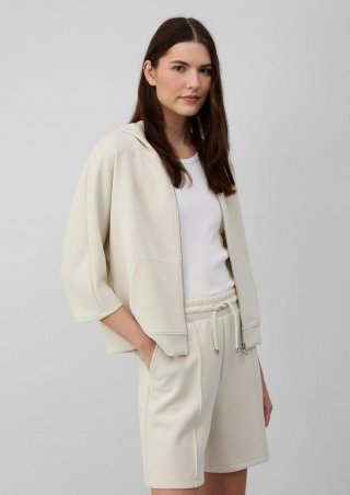 s.Oliver Sweatjacke aus Scuba mit Fledermausärmeln - natur