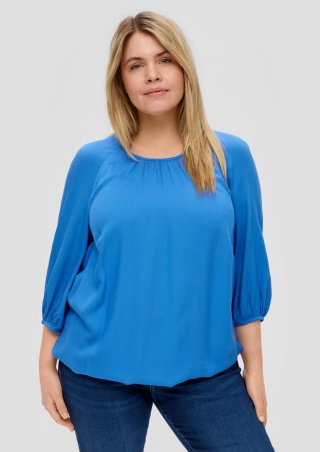 s.Oliver Viskosebluse in O-Shape - royalblau