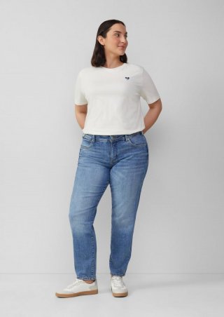 s.Oliver Jeans / Curvy Fit / Mid Rise / Slim Tapered Leg - blau