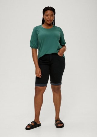 s.Oliver Jeans-Shorts / Regular Fit / Mid Rise / Slim Leg - schwarz