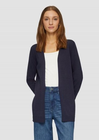 s.Oliver Cardigan aus Viskose-Baumwollmix - navy