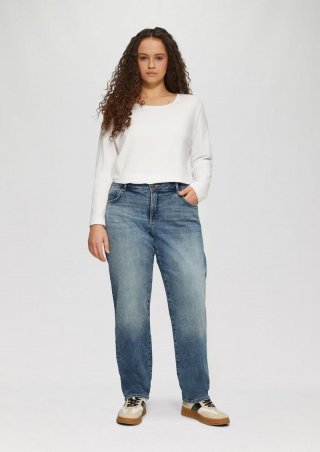 s.Oliver Jeans / Curvy Fit / Mid Rise / Slim Tapered Leg - blau