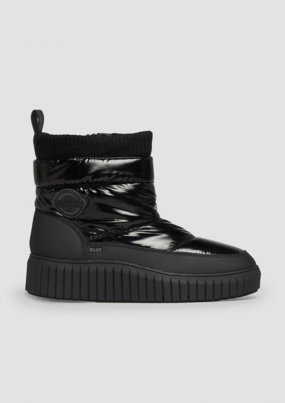 s.Oliver Warm gefütterte Boots mit Metallic-Effekt - schwarz