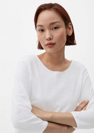 s.Oliver T-Shirt aus Baumwolle - weiß