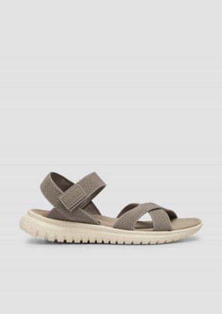 s.Oliver Sandalen mit Klettverschluss - sandfarben