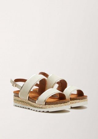 s.Oliver Sandalen mit Plateausohle - hellgrün